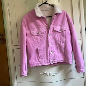 Bubble gum pink, corduroy jacket